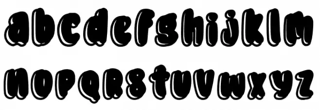 Donutos フォント 小文字