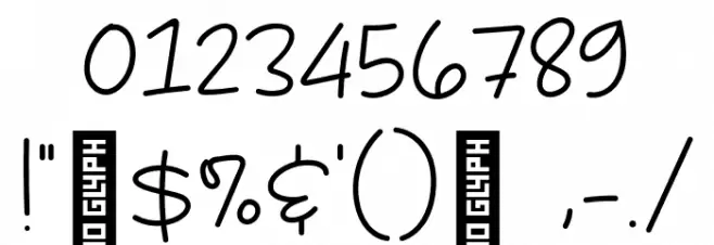 Donuts & Cookies Font OTHER CHARS