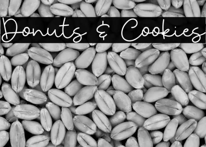 Donuts & Cookies Font examples