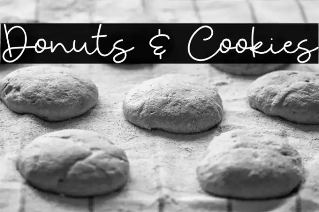 Donuts & Cookies Font examples