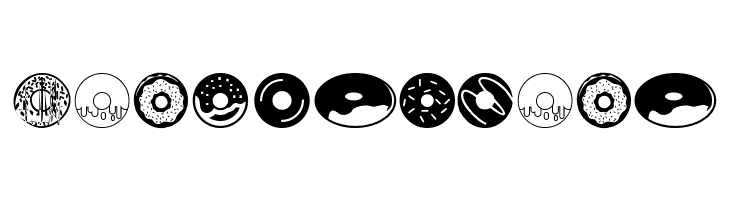 Donuts Icons  Скачать бесплатные шрифты