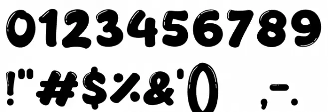 Donuts King Font Alte caractere