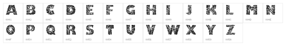 DoodLeafs Character Map