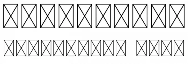 Doodala Bordered Font OTHER CHARS