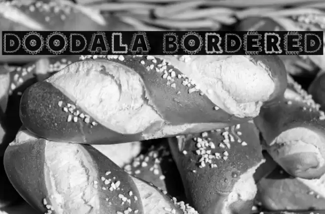 Doodala Bordered Font examples
