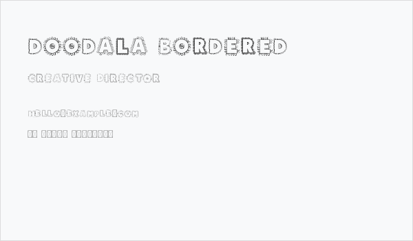 Doodala Bordered Business Card