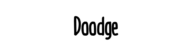 Doodge Schriftart