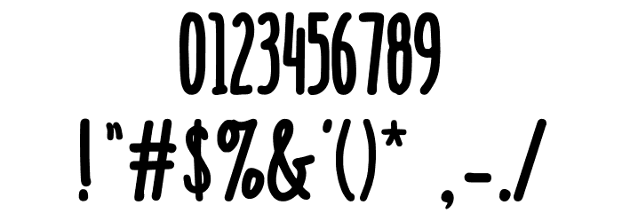 Doodge Schriftart Anderer Schreiben