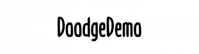 Doodge_Demo  Fuentes Gratis Descargar