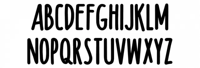Doodge_Demo 字体 大写
