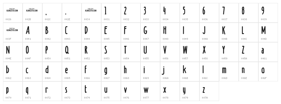 Doodge_Demo Character Map
