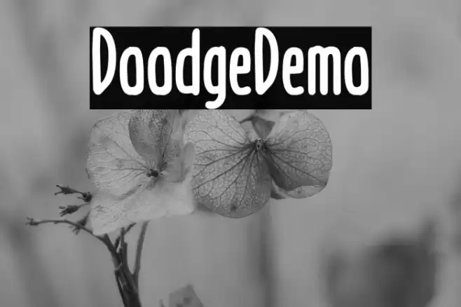 Doodge_Demo Font examples