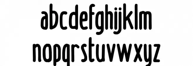 Doodge_Demo Schriftart Kleinbuchstaben
