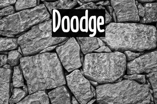 Doodge Font examples