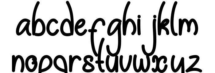 Doodie Font LOWERCASE
