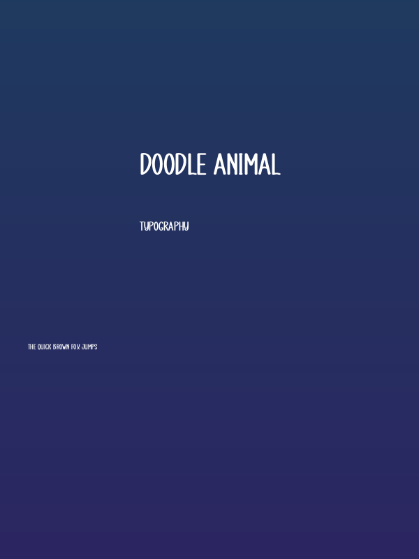 Doodle Animal Poster