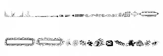 Doodle Art 字体 大写