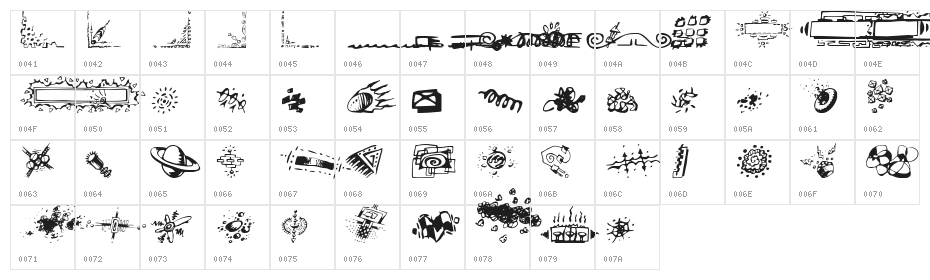 Doodle Art Character Map