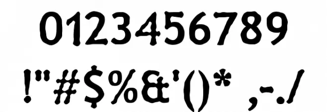 Doodle Cartoon 1 Font OTHER CHARS