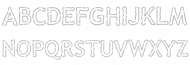 Doodle Cartoon 2 Font Litere mari
