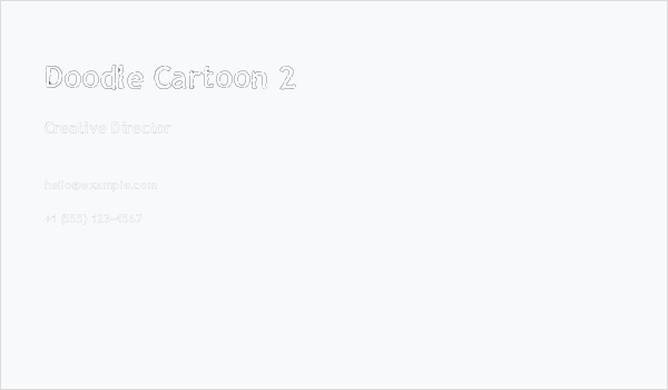 Doodle Cartoon 2 Business Card