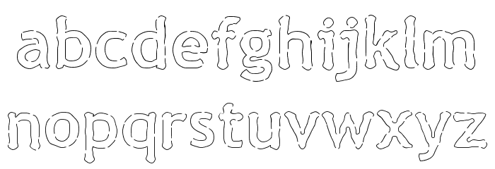 Doodle Cartoon 2 Font LOWERCASE