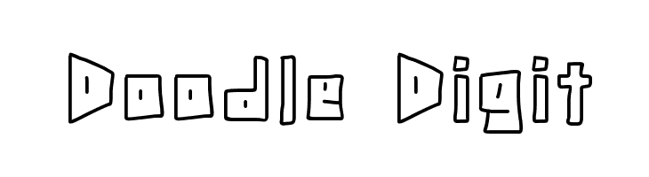 Doodle Digit  font caratteri gratis