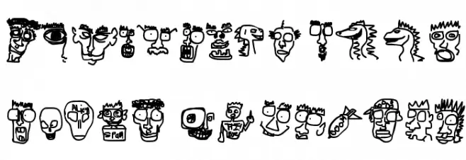 Doodle Dudes of Doom फ़ॉन्ट लोअरकेस