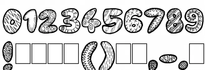 Doodle Gum Font OTHER CHARS