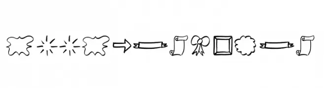 Doodle Shapes  les polices de caractères gratuit tlcharger