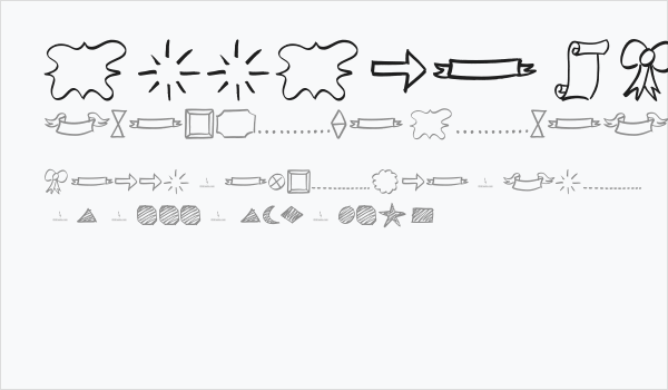 Doodle Shapes Business Card