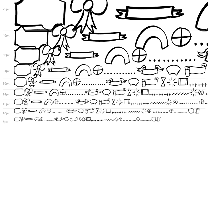 Doodle Shapes Waterfall