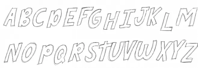 Doodle Sketch Demo Italic Шрифта ВЕРХНИЙ
