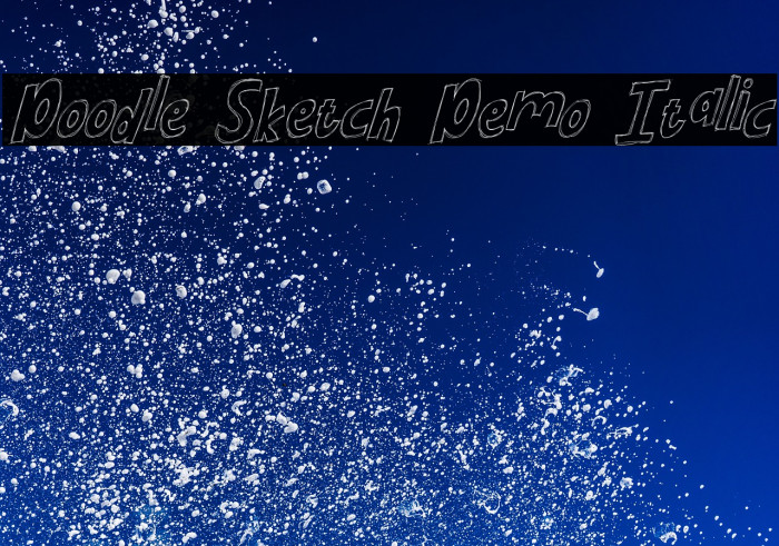 Doodle Sketch Demo Italic Example 3