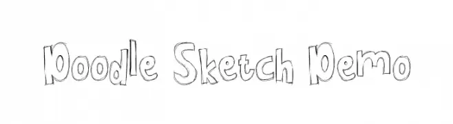 Doodle Sketch Demo  नि: शुल्क फ़ॉन्ट्स डाउनलोड