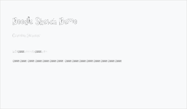 Doodle Sketch Demo Business Card