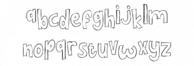 Doodle Sketch Demo フォント 小文字