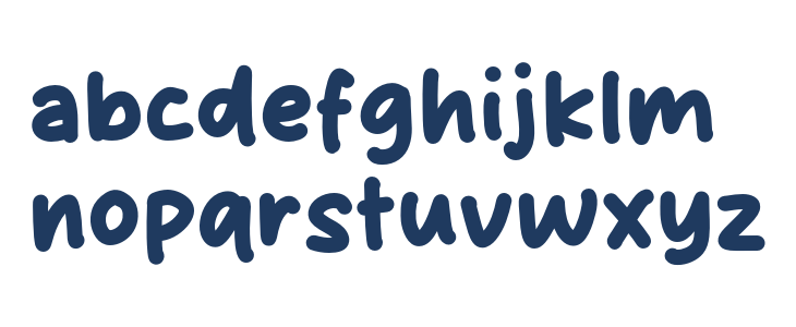 Doodle Touch Lowercase