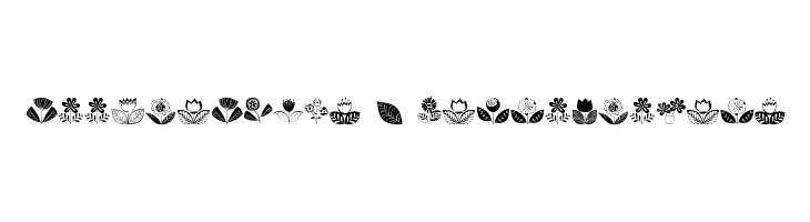 DoodleDings 2 RetroFlowers  Free Fonts Download