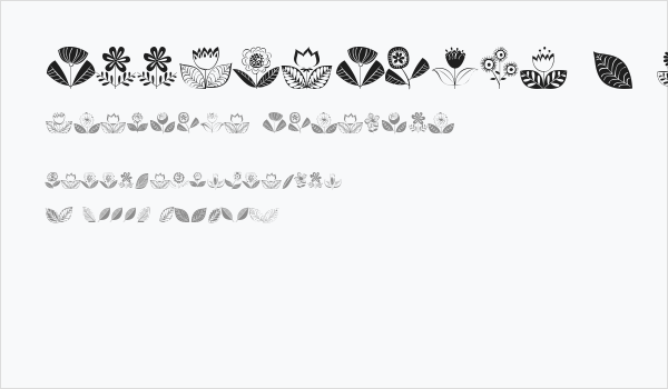 DoodleDings 2 RetroFlowers Business Card