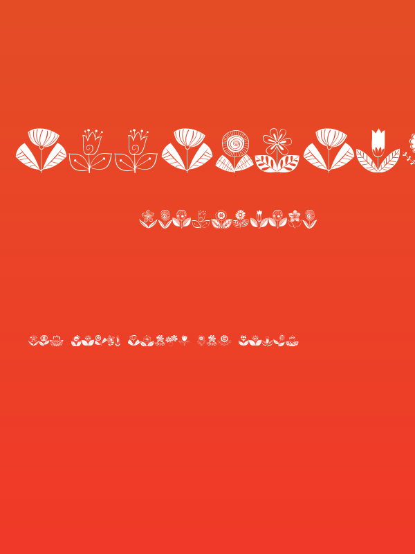 DoodleDings 2 RetroFlowers Poster