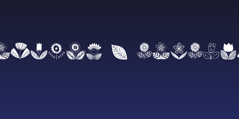 DoodleDings 2 RetroFlowers Social Header