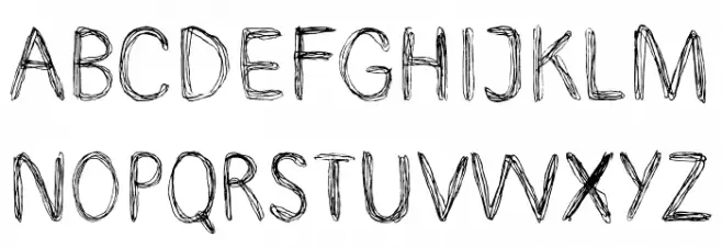DoodlePen フォント 大文字