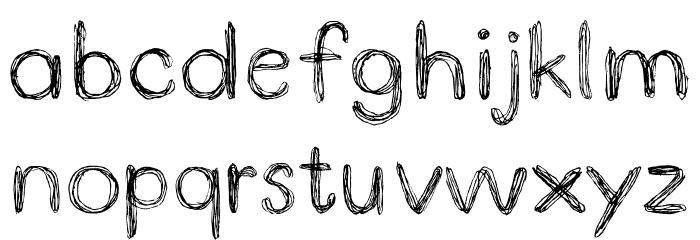 DoodlePen Font LOWERCASE
