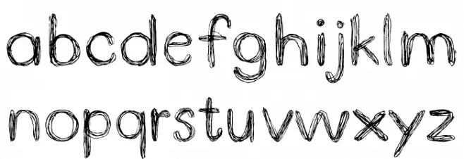 DoodlePen फ़ॉन्ट लोअरकेस