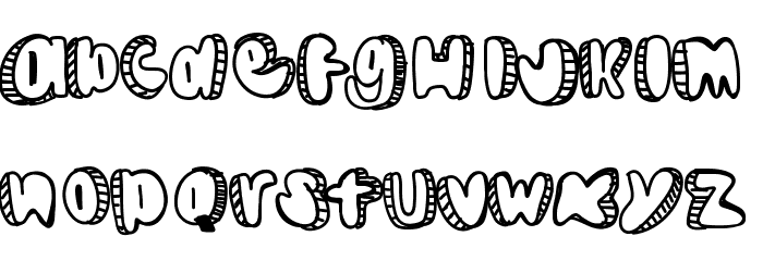 Doodle Font LOWERCASE