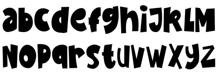 Doodleland Font LOWERCASE