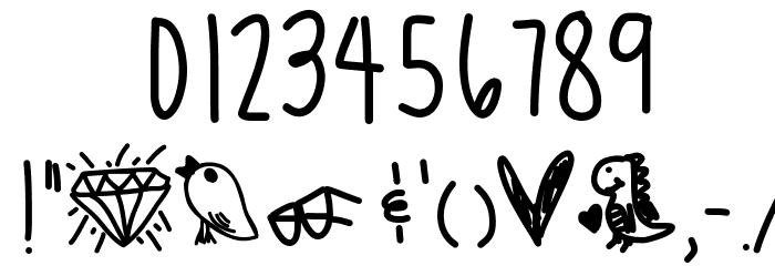 DoodlesOfFun Font OTHER CHARS