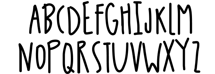 DoodlesOfFun Font LOWERCASE
