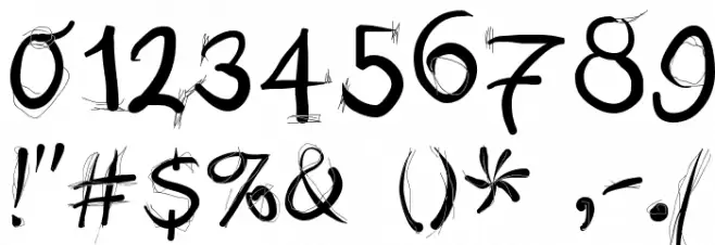 DoodlesWritten Font OTHER CHARS